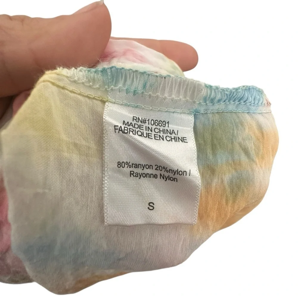 Young Fabulous & Broke Cruz Open Back Ruffle Maxi Dress Papaya Summer of Love S - Picture 6 of 8